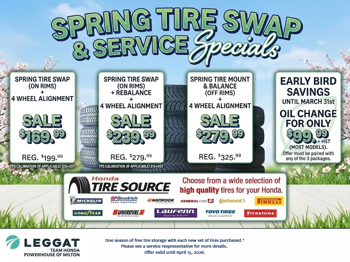 Spring Tire Swap & Service Specials