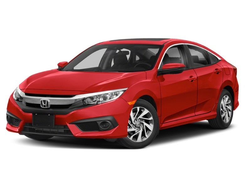 2018 Honda Civic Sedan EX CVT Rallye Red  Shot 4