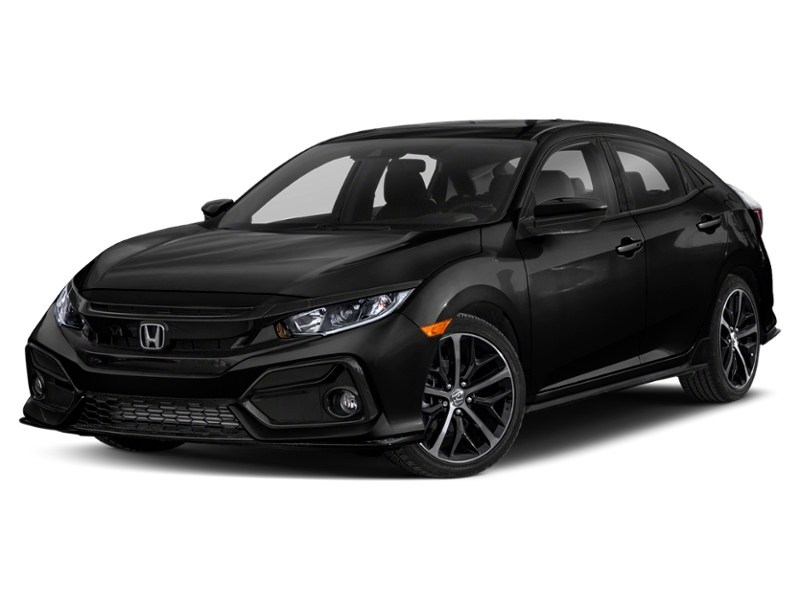 2020 Honda Civic Hatchback Sport CVT Crystal Black Pearl  Shot 13
