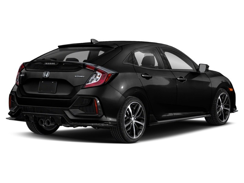 2020 Honda Civic Hatchback Sport CVT Crystal Black Pearl  Shot 14