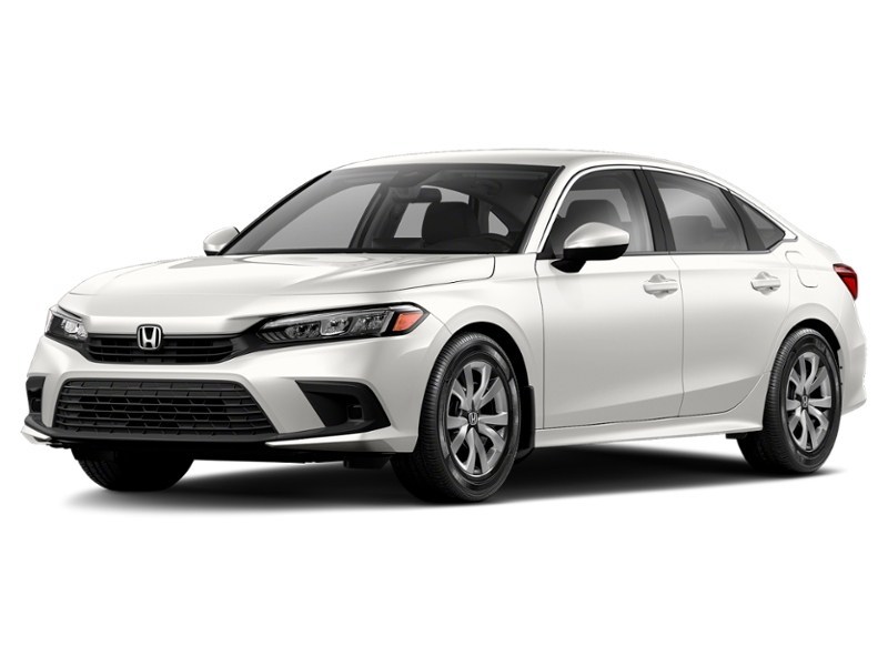 2022 Honda Civic Sedan LX CVT Platinum White Pearl  Shot 3