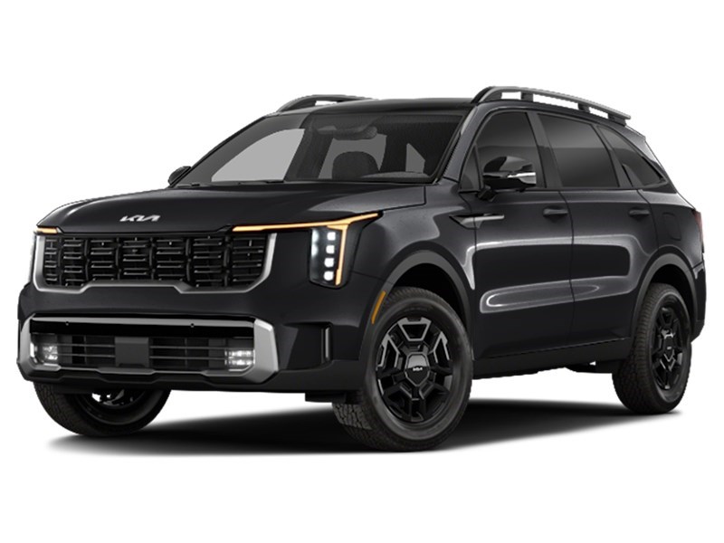 2025 Kia Sorento X-Pro AWD w/Black Interior Ebony Black  Shot 1
