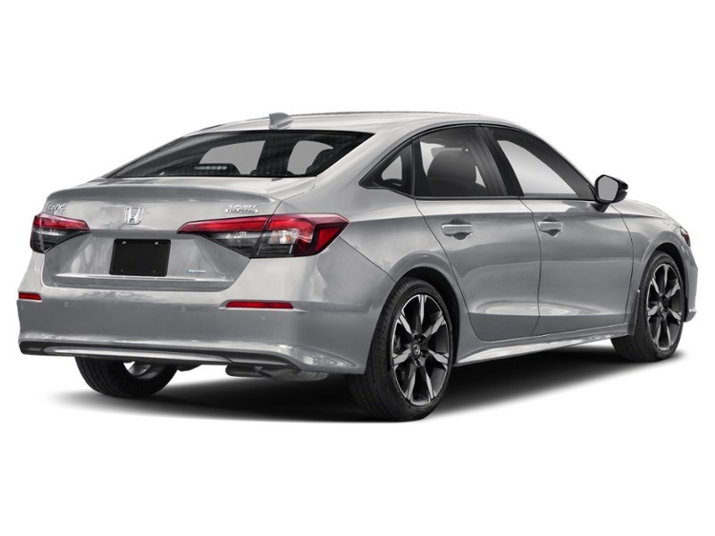 2026 Honda Civic Sedan Hybrid Sport Touring eCVT Solar Reflection Silver Metallic  Shot 2