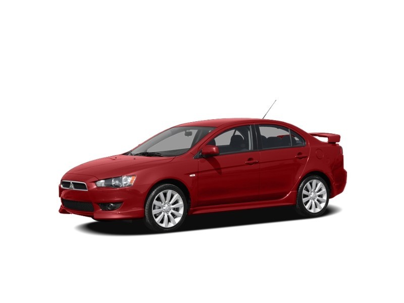 2010 Mitsubishi Lancer 4dr Sdn CVT DE Rally Red Metallic  Shot 1