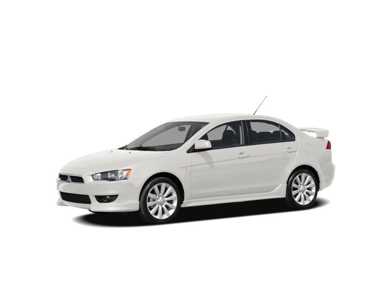 2010 Mitsubishi Lancer 4dr Sdn CVT DE Wicked White  Shot 4