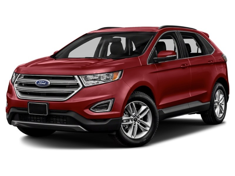 2018 Ford Edge Titanium AWD Ruby Red Metallic Tinted Clearcoat  Shot 1
