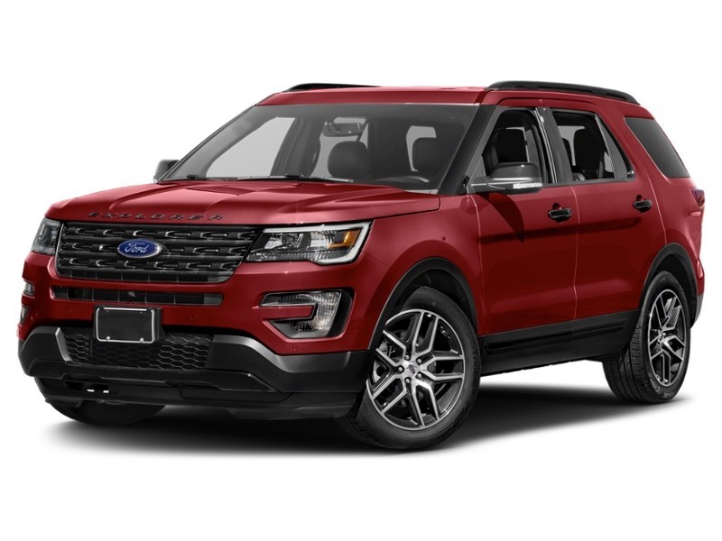 2017 Ford Explorer 4WD 4dr Sport Ruby Red Metallic Tinted Clearcoat  Shot 4
