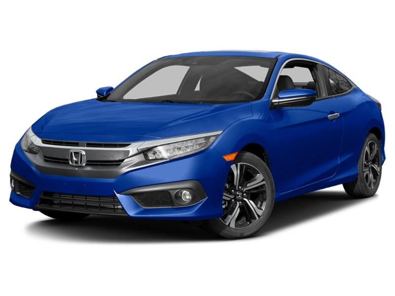 2016 Honda Civic Coupe 2dr CVT Touring Aegean Blue Metallic  Shot 10