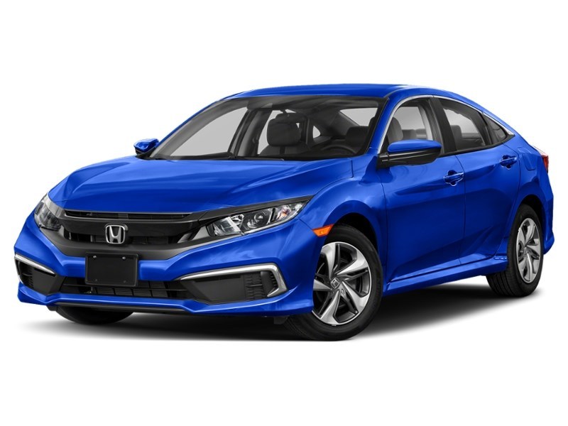 2021 Honda Civic Sedan LX CVT Aegean Blue Metallic  Shot 4