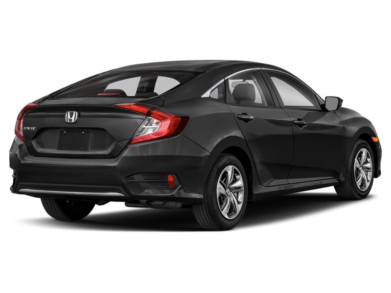 2019 Honda Civic LX CVT Crystal Black Pearl  Shot 2