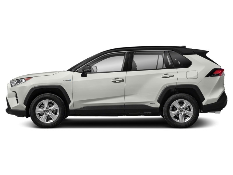 2021 Toyota RAV4 Hybrid Hybrid XLE AWD Blizzard Pearl w/Black Roof  Shot 5