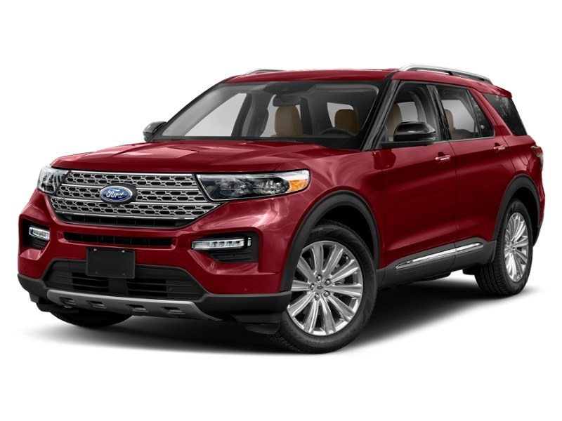 2023 Ford Explorer Limited 4WD Rapid Red Metallic Tinted Clearcoat  Shot 13