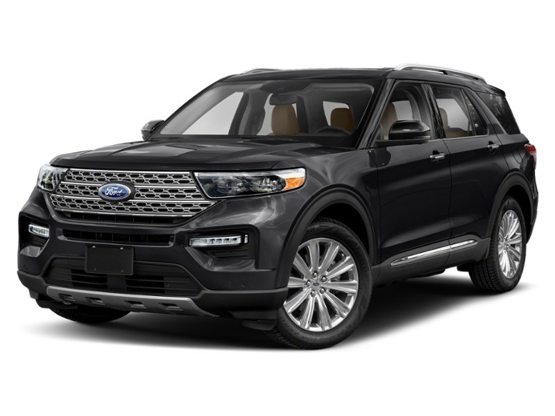 2021 Ford Explorer Limited 4WD Agate Black Metallic  Shot 4