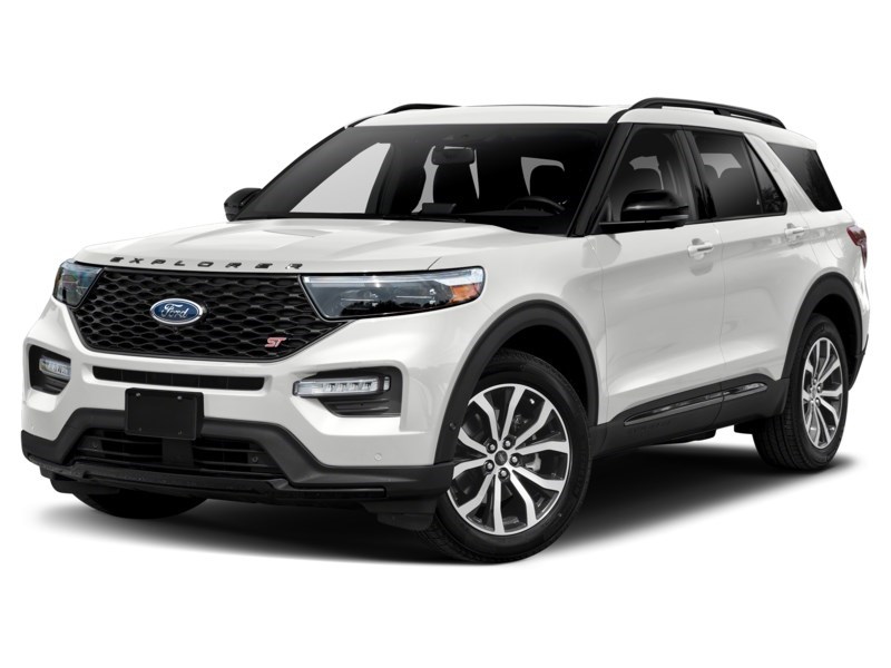 2022 Ford Explorer ST 4WD Star White Metallic Tri-Coat  Shot 1
