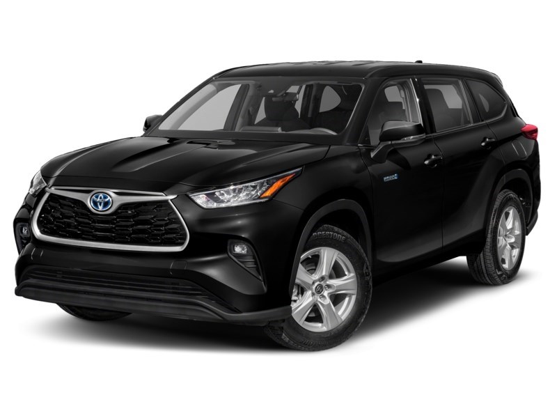 2021 Toyota Highlander Hybrid Hybrid XLE AWD Midnight Black Metallic  Shot 4