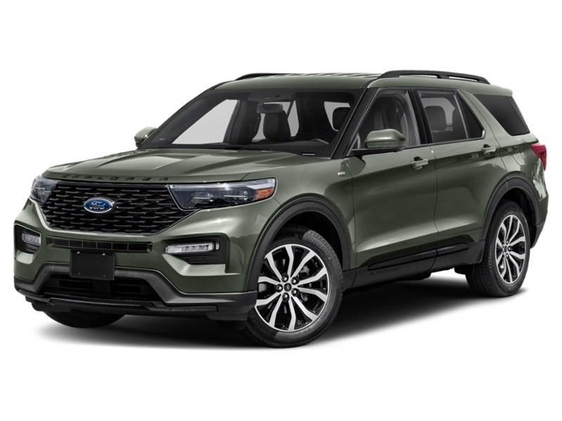 2022 Ford Explorer ST-Line 4WD Forged Green Metallic  Shot 37