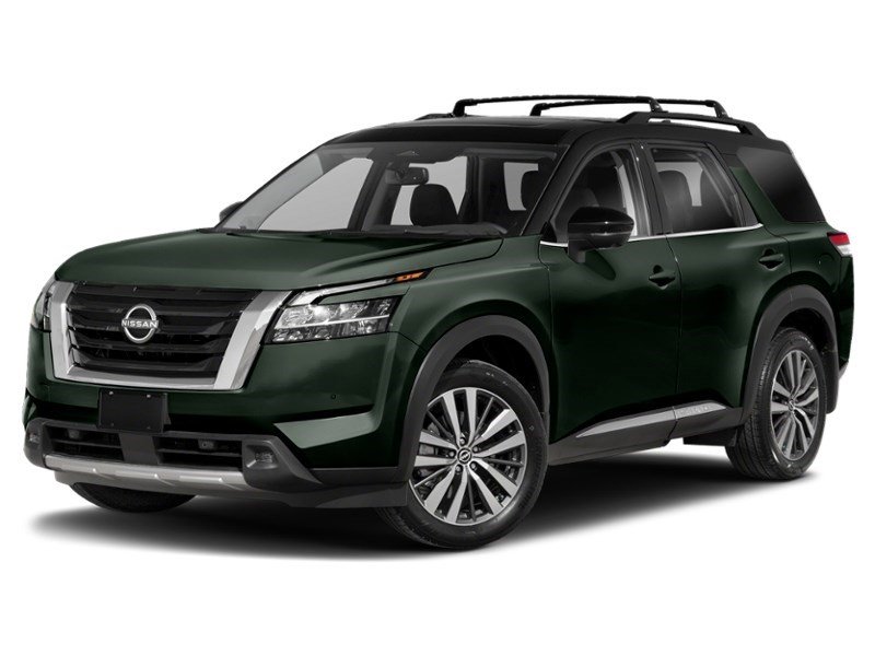 2022 Nissan Pathfinder Platinum 4WD Obsidian-Green Pearl/Super Black  Shot 7