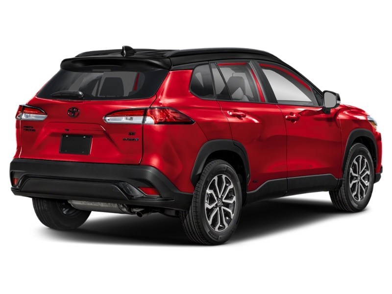 2024 Toyota Corolla Cross Hybrid Hybrid SE AWD Barcelona Red Metallic w/Black Roof  Shot 26
