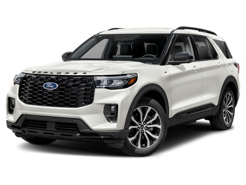 2027 Ford Explorer ST-Line 4WD Star White Metallic Tri-Coat  Shot 1